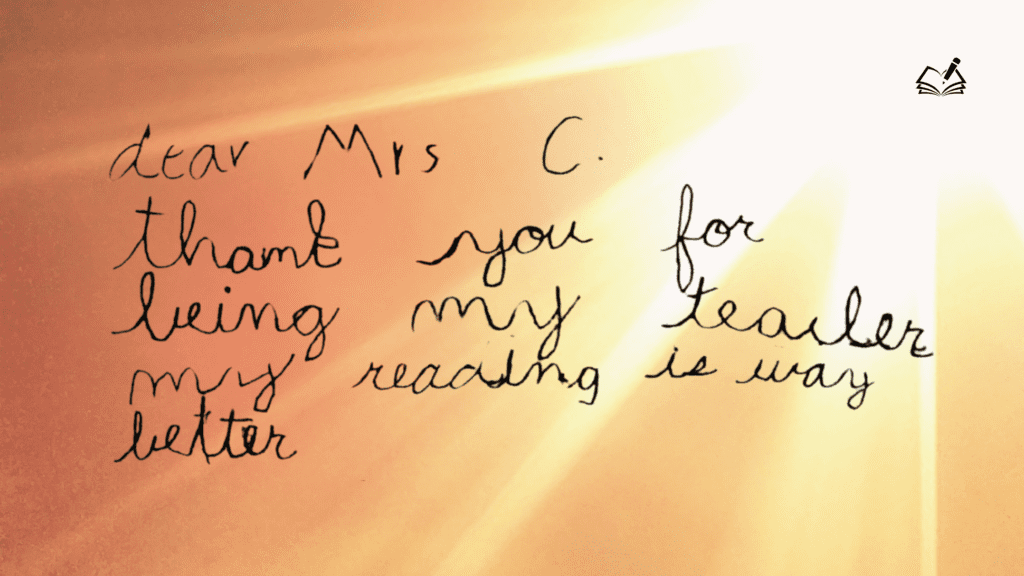 Thank You | Mrs. C | The Written Word